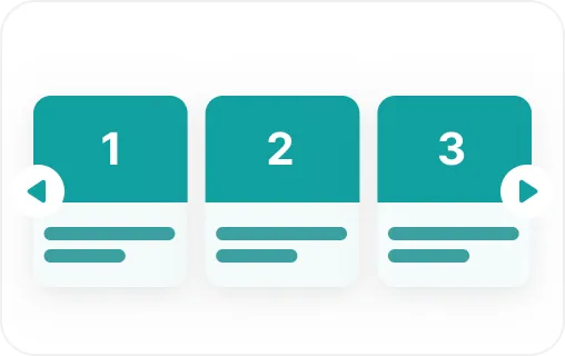 カード型カルーセル画像&テキストあり